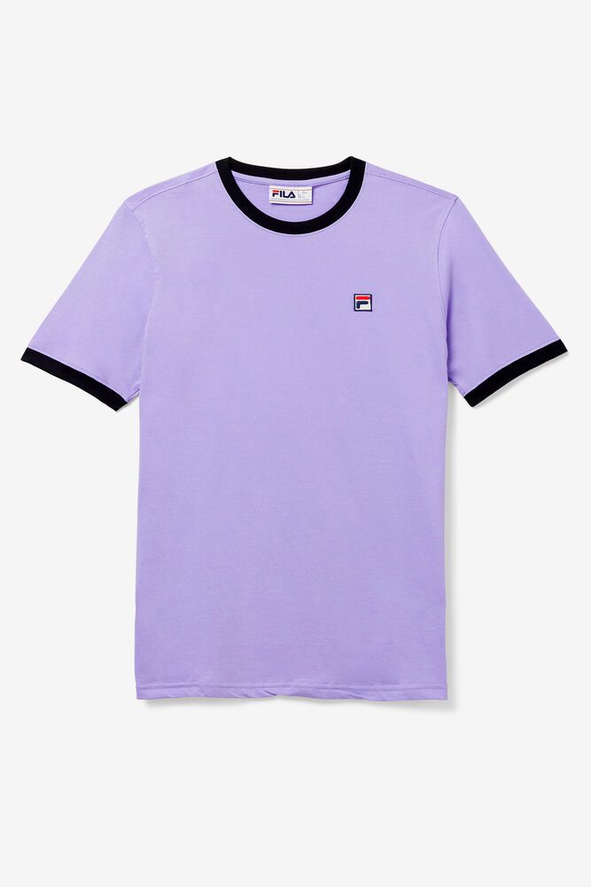 Fila T-Shirt Marconi Ringer Mens Purple - India AXH-167823